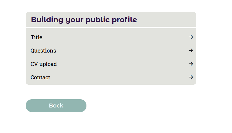 SkillBooking Public profile building
